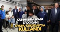 Cumhurbaşkanı Recep Tayyip Erdoğan, oyunu Üsküdar’daki Saffet Çebi Ortaokulu’nda kullandı.