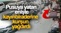 Sultangazi’de ablasından ayrılmak üzere olan enişte, kayınbiraderini iş yerinin önünde