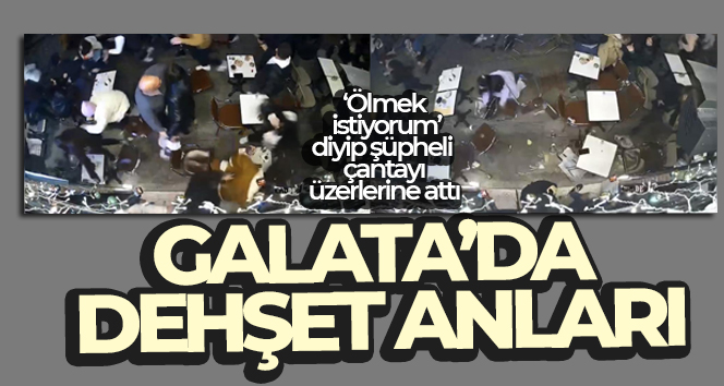 Galata Kulesi Meydanı’nda bir binanın girişinde unutulan şüpheli çantayı alan