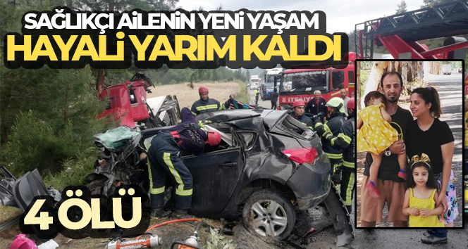 Sağlıkçı ailenin yeni yaşam hayali yarım kaldı: 4 ölü, 1 yaralı DENİZLİ’NİN BULDAN İLÇESİNDE TIRIN KARŞI YÖNE GEÇEREK OTOMOBİLE ÇARPMASI SONUCU