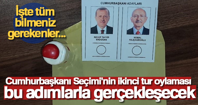 YÜKSEK SEÇİM KURULU (YSK), CUMHURBAŞKANI SEÇİMİ'NİN İKİNCİ TURUNDA SEÇMENLERİN OY
