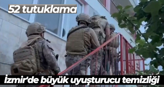 İzmir’in Aliağa, Bergama, Menemen ve Torbalı ilçelerinde, polis ekiplerince havadan