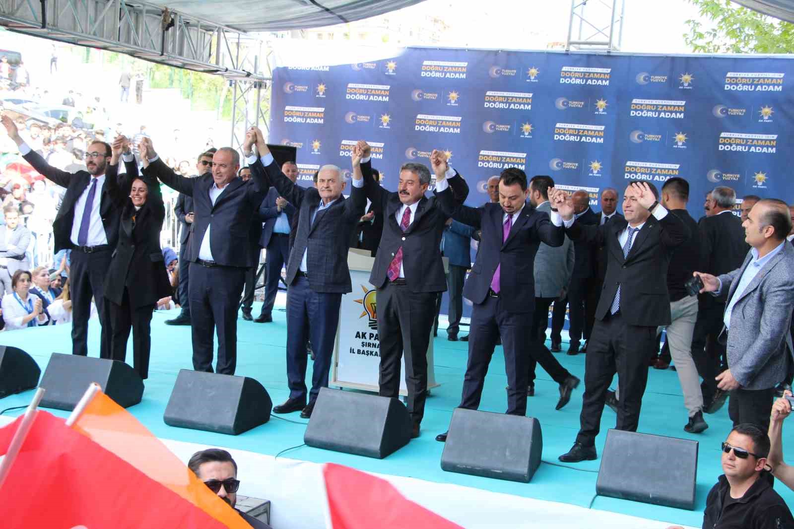 AK PARTİ GENEL BAŞKANVEKİLİ BİNALİ YILDIRIM, ŞIRNAK’TA HALKA HİTAP ETTİ