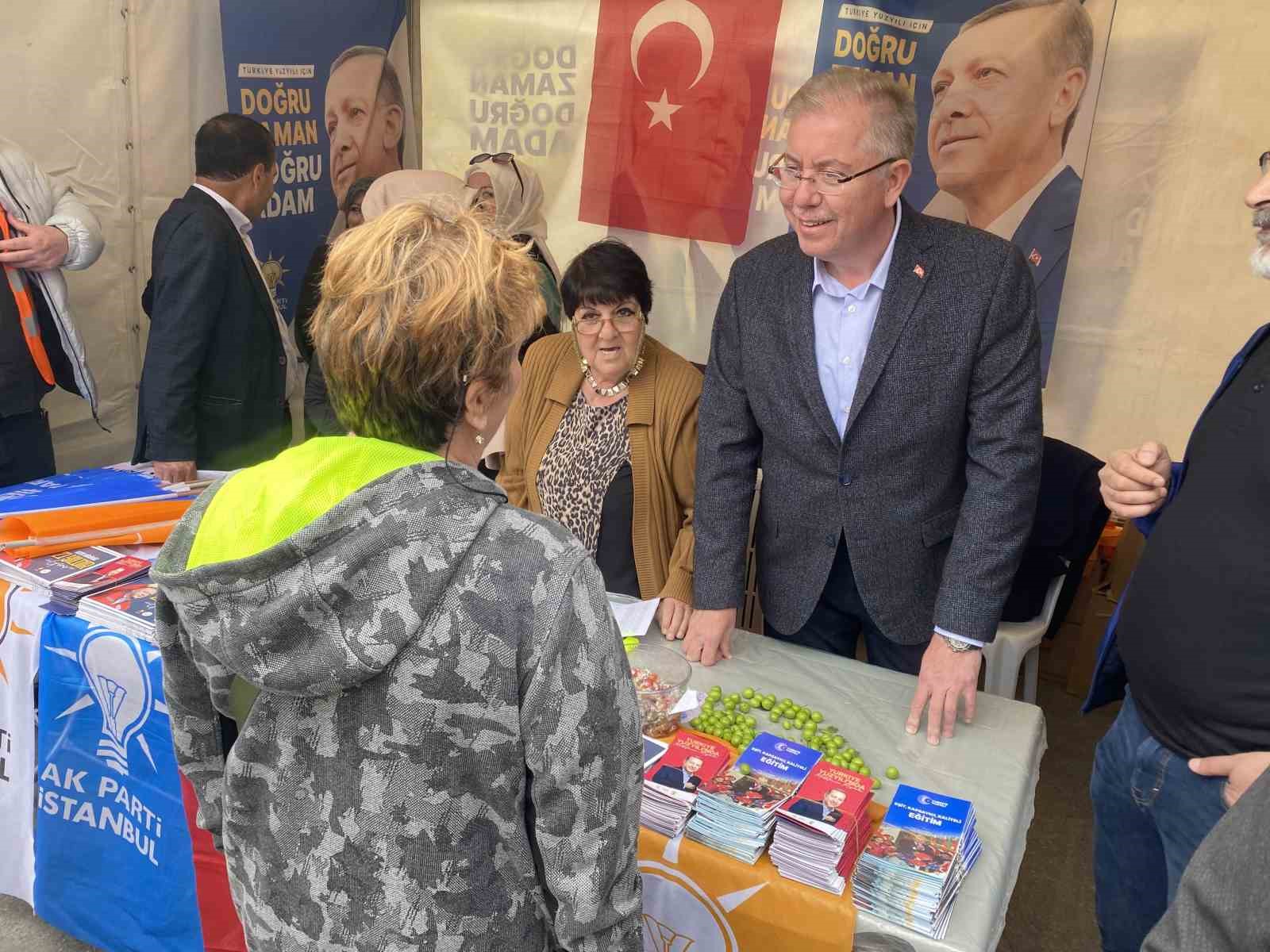 AK PARTİ MİLLETVEKİLİ ADAYI AHMET BİLAL KIYMAZ, SARIYER’DE ESNAF VE