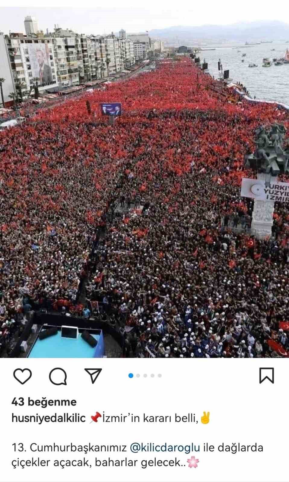 KARŞIYAKA BELEDİYESİNİN CHP’Lİ MECLİS ÜYESİ HÜSNİYE DALKILIÇ, CHP GENEL BAŞKANI