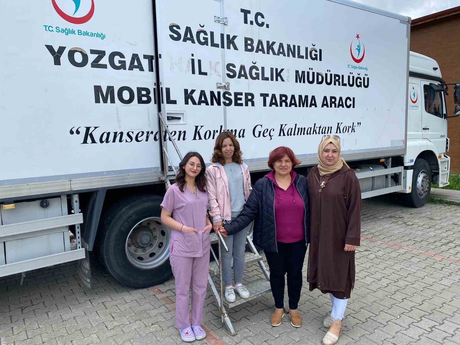 AKDAĞMADENİ’NDE KADINLARA YÖNELİK KANSER TARAMASI SÜRÜYOR