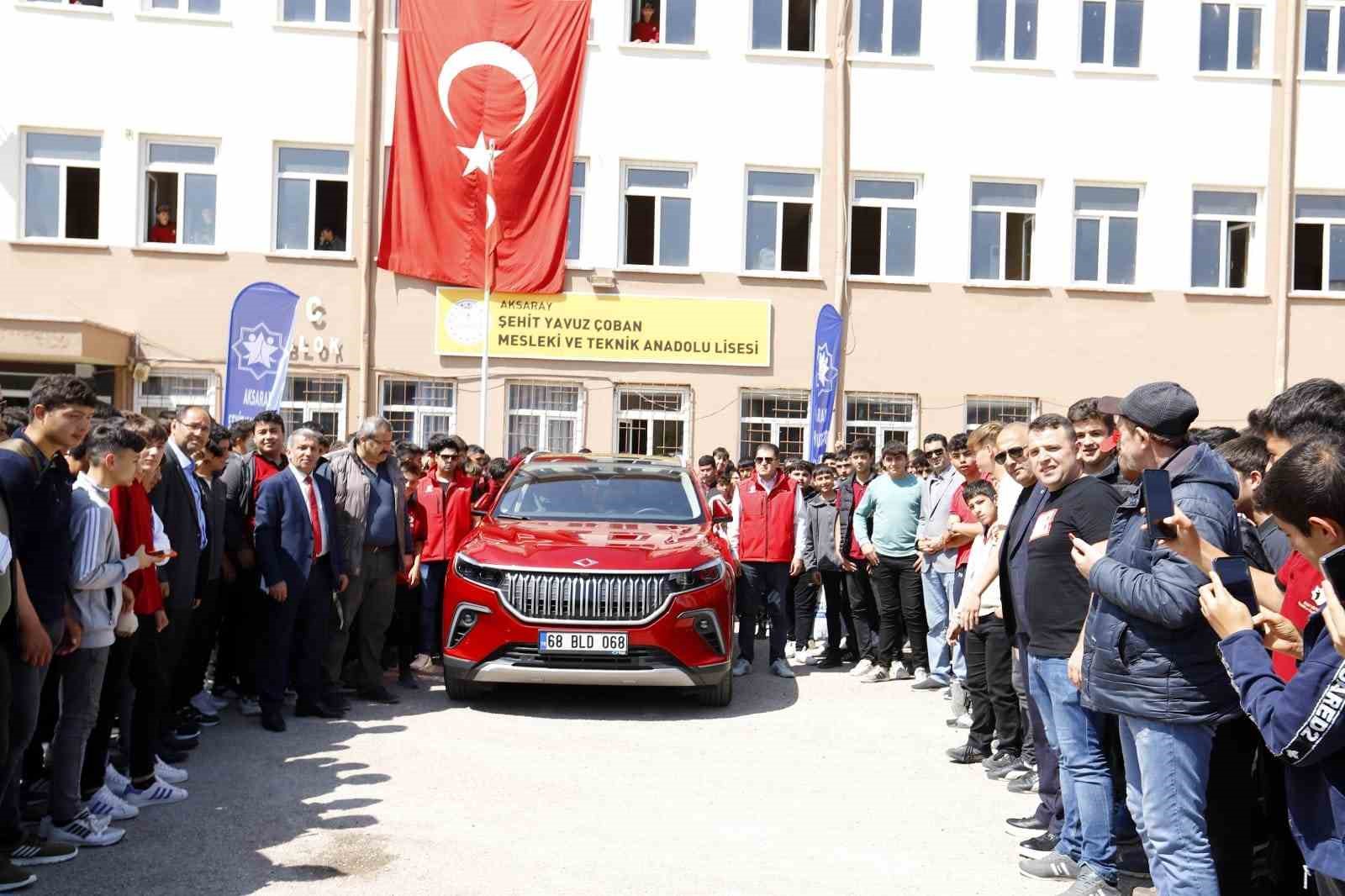 TÜRKİYE’NİN YERLİ VE MİLLİ GURURU TOGG’A AKSARAY ŞEHİT YAVUZ ÇOBAN
