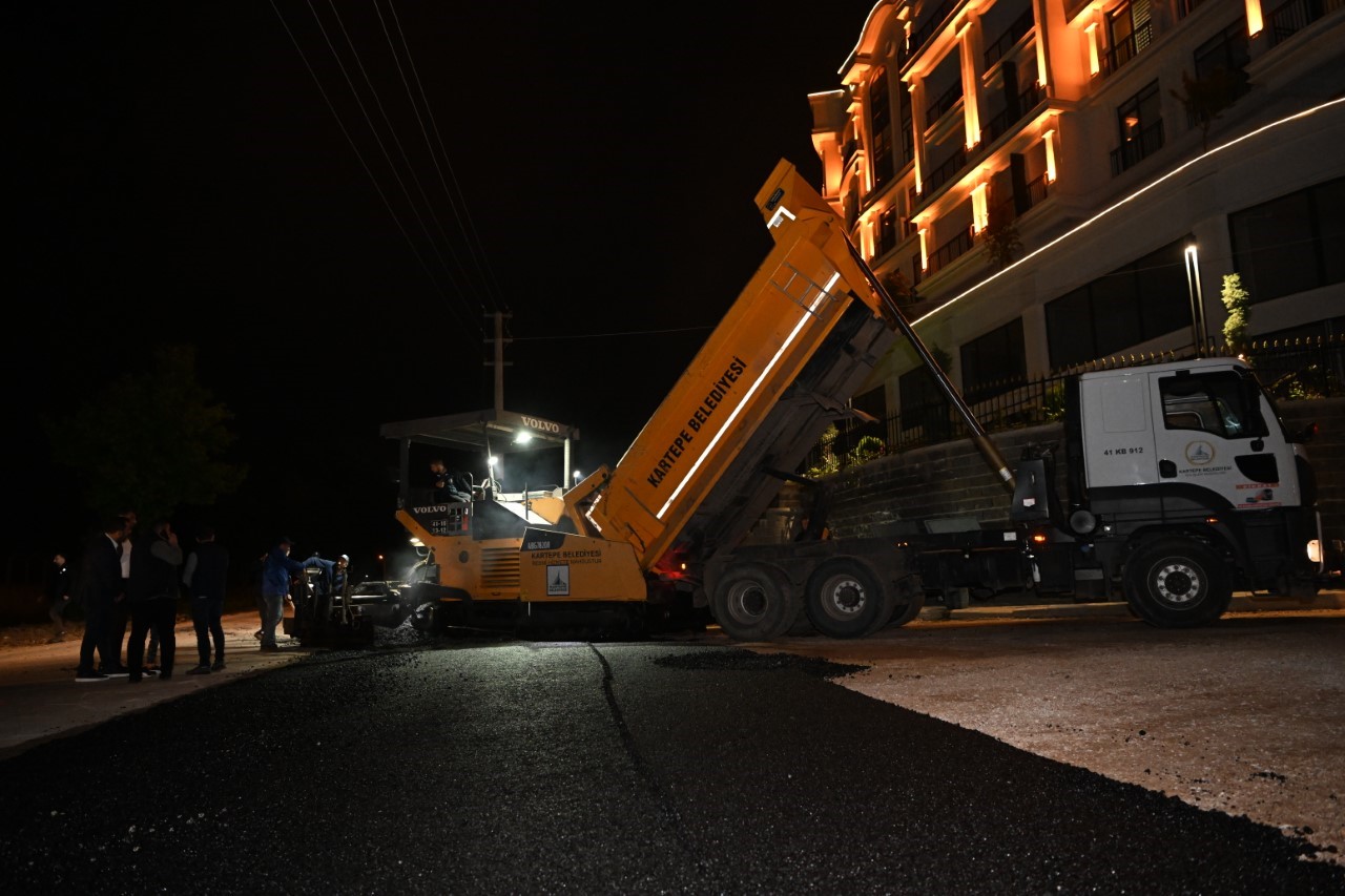 KARTEPE İLÇESİNDE BULUNAN AKYOL SOKAĞA 350 TON BİNDER ASFALT İLE