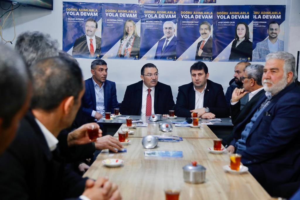 ÖNCEKİ DÖNEM İÇİŞLERİ BAKANI ERZURUM MİLLETVEKİLİ VE ADAYI SELAMİ ALTINOK,