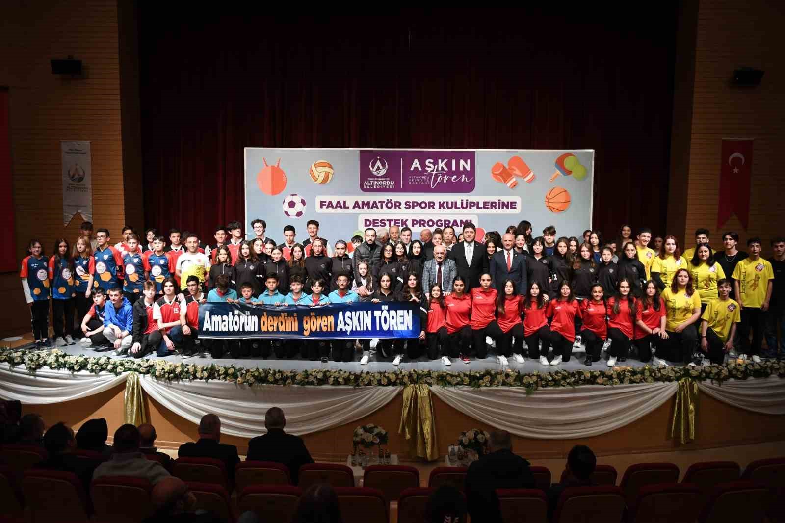 ORDU’NUN ALTINORDU BELEDİYESİ TARAFINDAN İLÇEDE FAALİYET GÖSTEREN FAAL AMATÖR SPOR