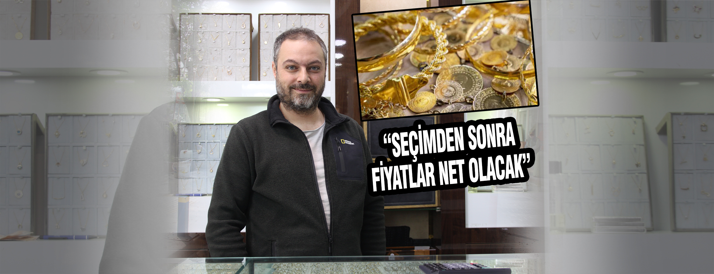 Altın fiyatlarında seçim öncesi düşüş yaşandı. Bandırma Kuyumcular sokağı esnafı