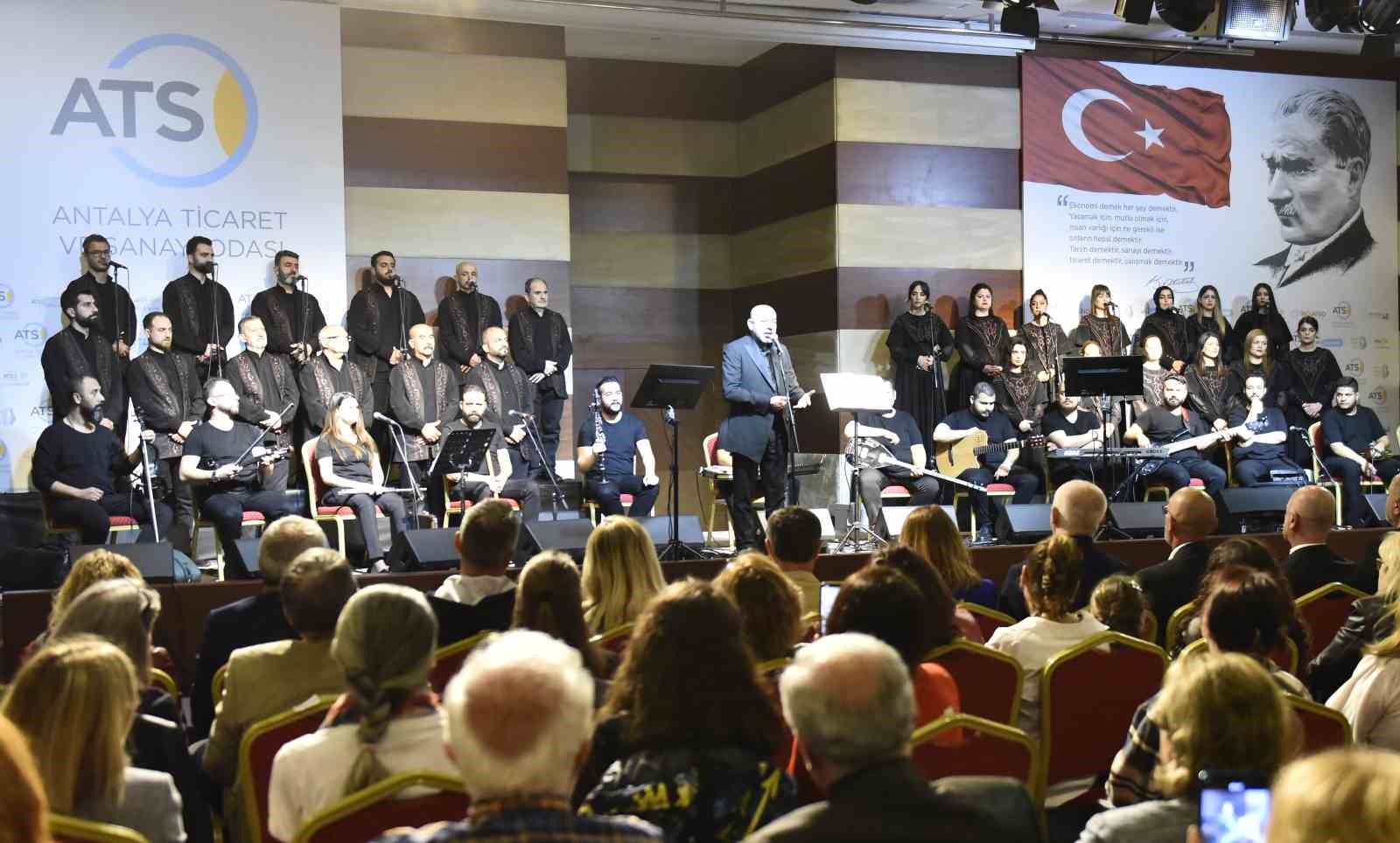ANTAKYA MEDENİYETLER KOROSU, AVRUPA GÜNÜ DAYANIŞMA KONSERLERİ KAPSAMINDA ATSO’DA ANTALYALILARLA