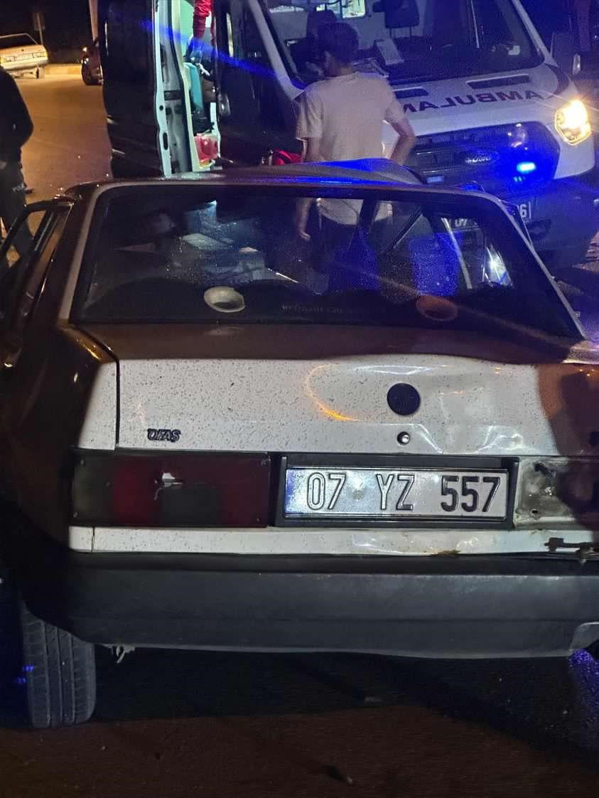 ANTALYA'NIN SERİK İLÇESİNDE OTOBÜS İLE OTOMOBİL KAFA KAFAYA ÇARPIŞTI. KAZADA