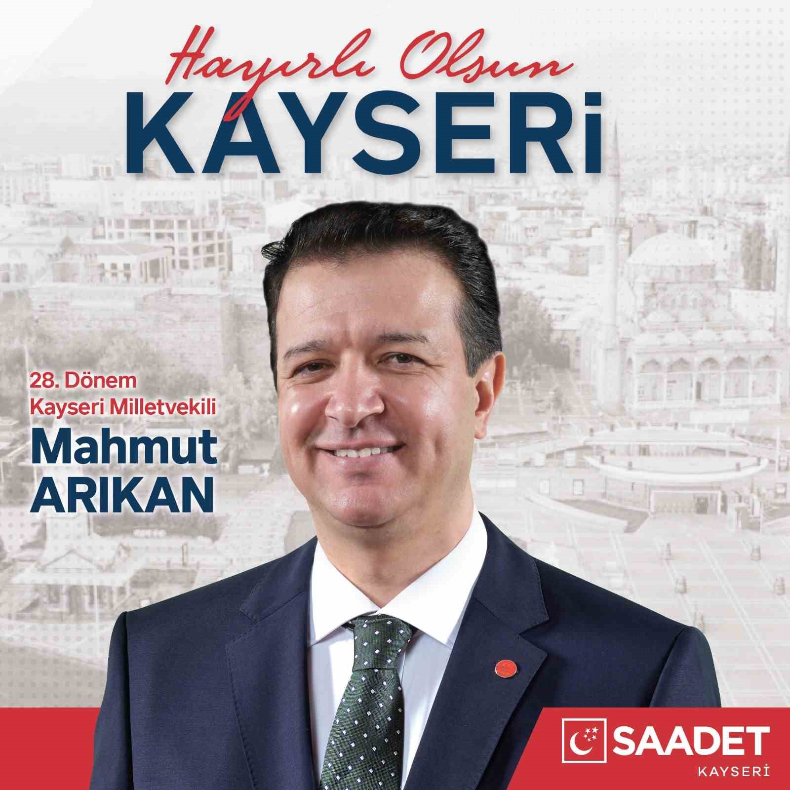 MİLLETVEKİLİ SEÇİM SONUÇLARININ ARDINDAN MİLLETVEKİLİ OLARAK SEÇİLEN MAHMUT ARIKAN; KAZANAN