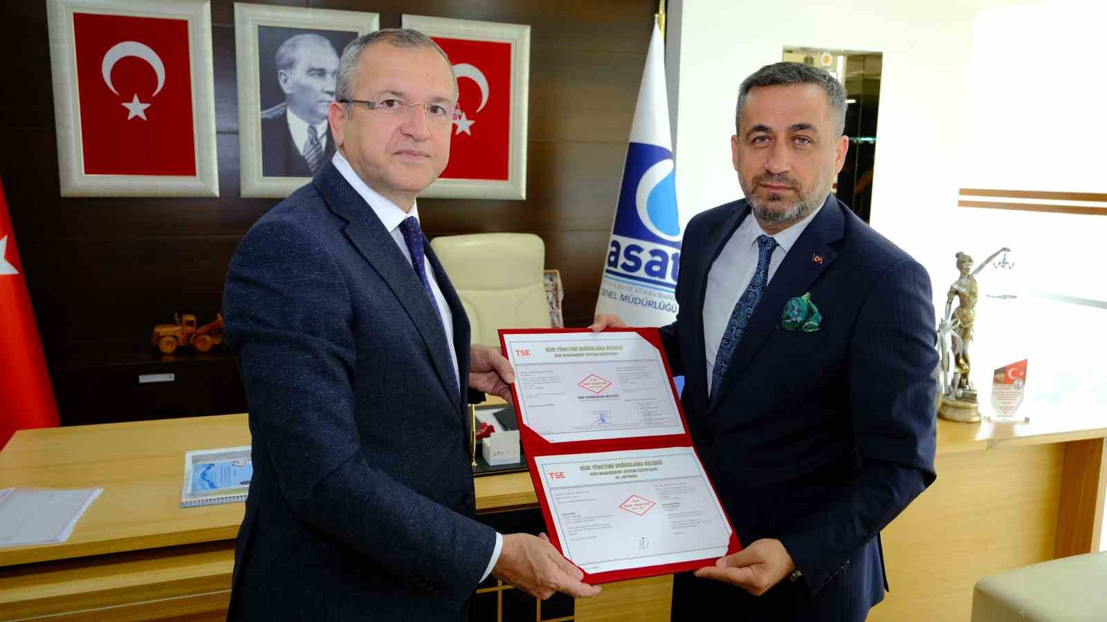ANTALYA BÜYÜKŞEHİR BELEDİYESİ ANTALYA SU VE ATIKSU GENEL MÜDÜRLÜĞÜ, TSE'NİN