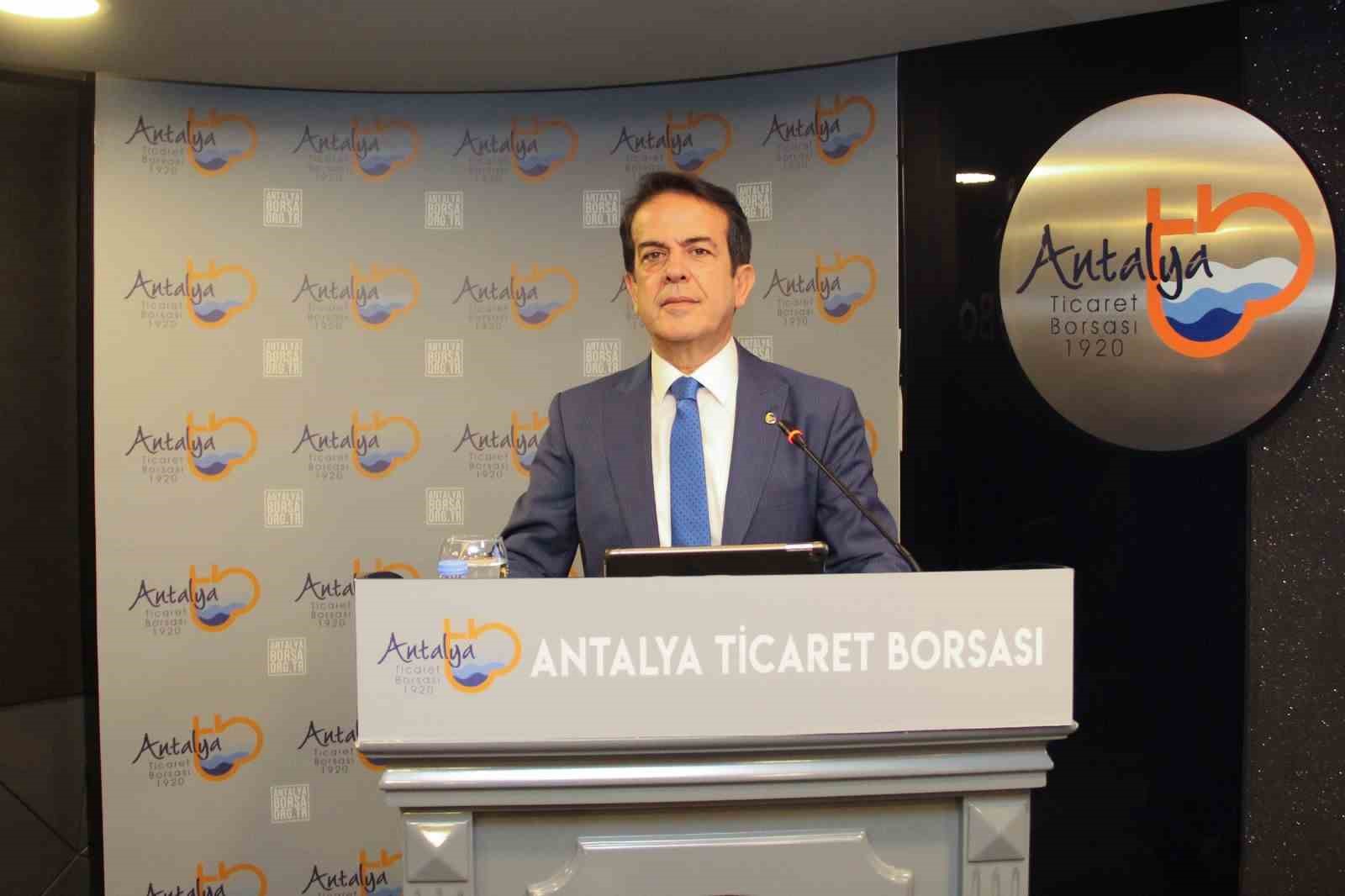 ALİ ÇANDIR,  ANTALYA TİCARET BORSASI MAYIS AYI MECLİS TOPLANTISI'NDA