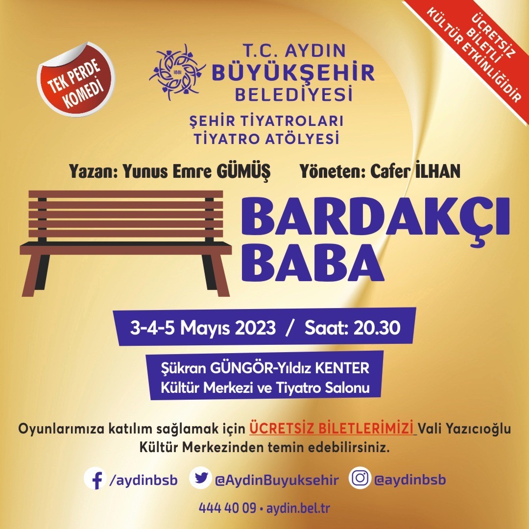 BUGÜNE KADAR BİNLERCE TİYATROSEVERİ BİRBİRİNDEN GÜZEL OYUNLARLA BULUŞTURAN AYDIN BÜYÜKŞEHİR