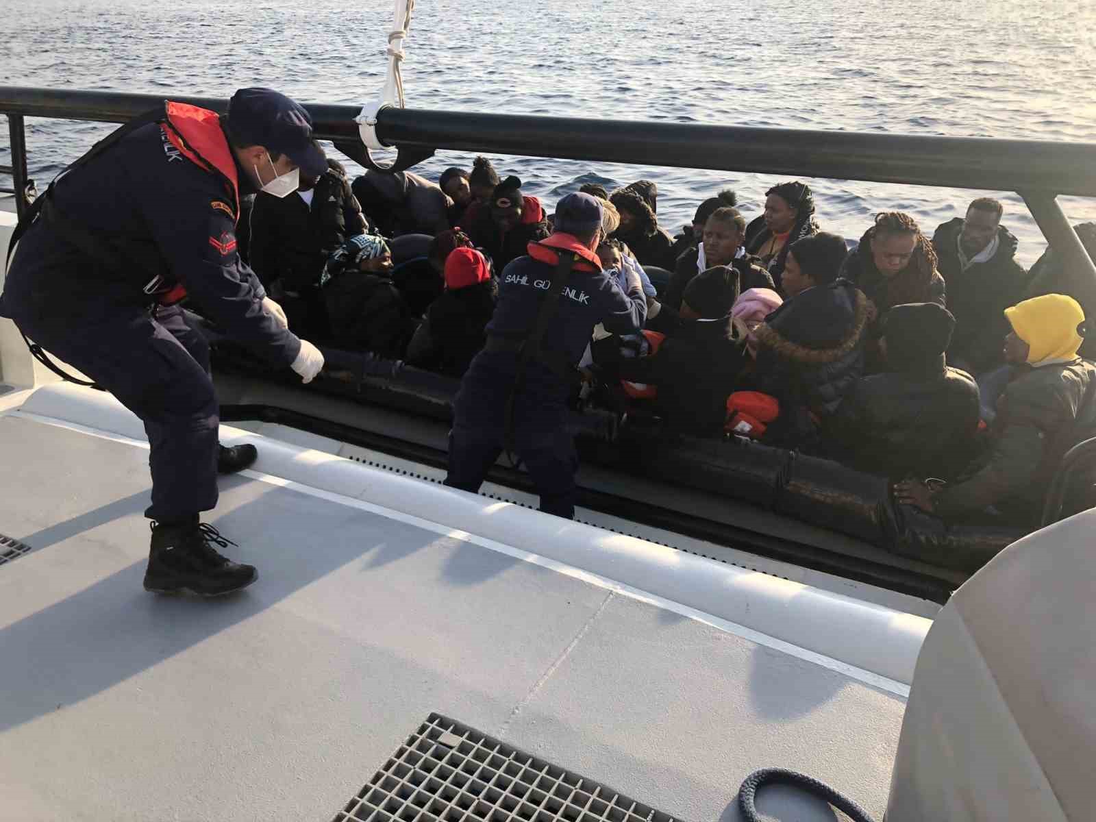 AYDIN’DA 83 DÜZENSİZ GÖÇMEN KURTARILDI