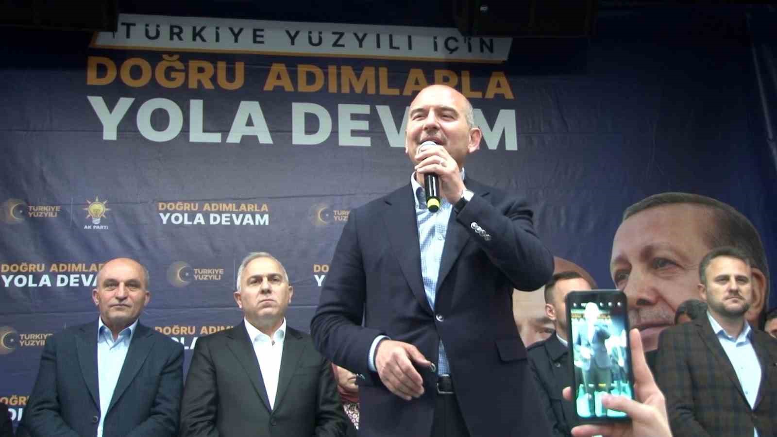 İÇİŞLERİ BAKANI SÜLEYMAN SOYLU, ŞEHREMİNİ’DE VATANDAŞLARA HİTAP ETTİ