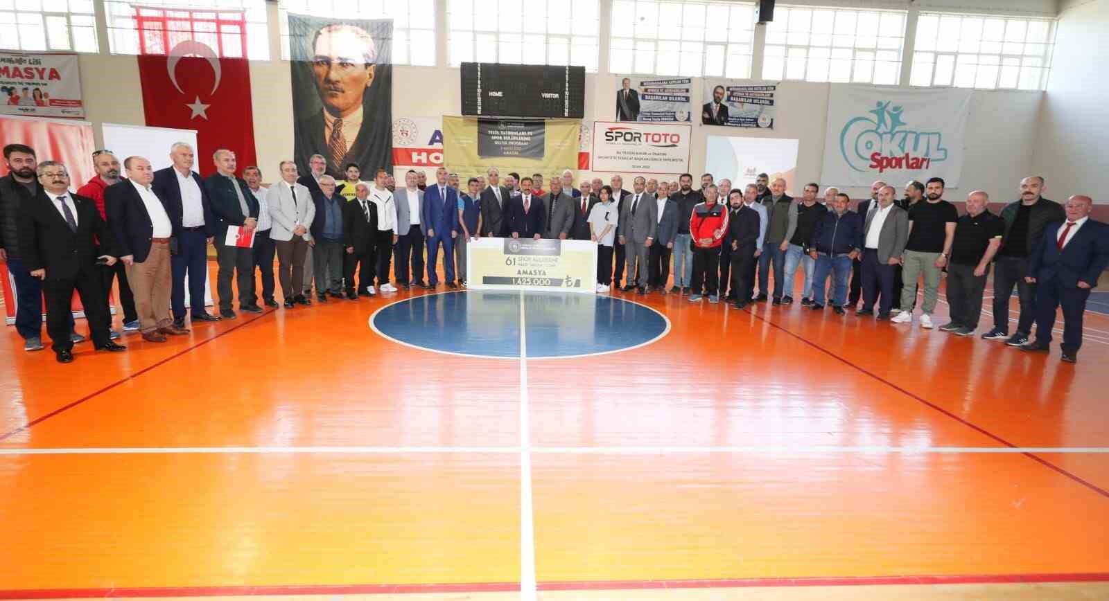 GENÇLİK VE SPOR BAKANLIĞI TARAFINDAN AMASYA’DAKİ 61 AMATÖR SPOR KULÜBÜNE