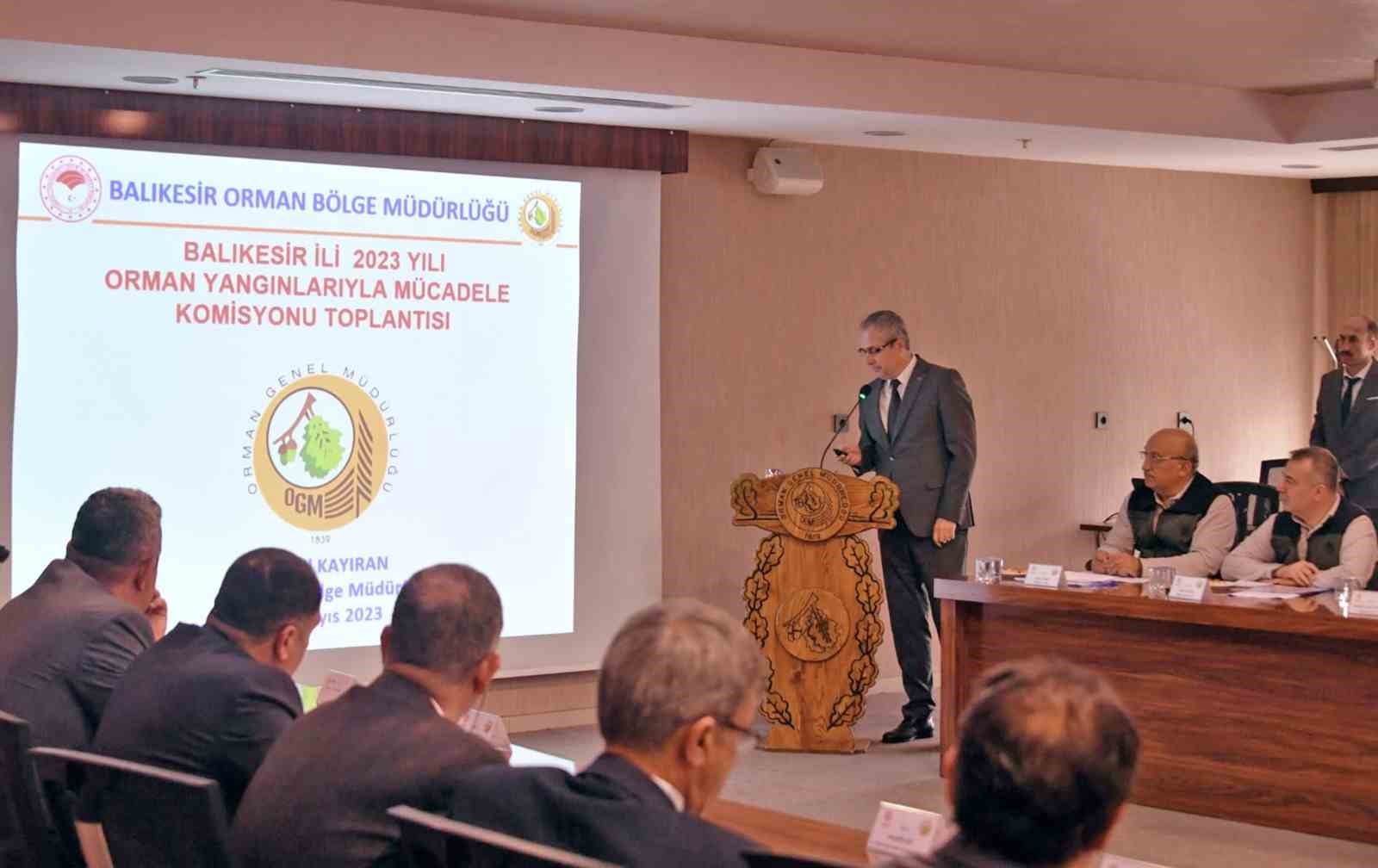 Balıkesir’de orman yangınlarına karşı önlem toplantısı