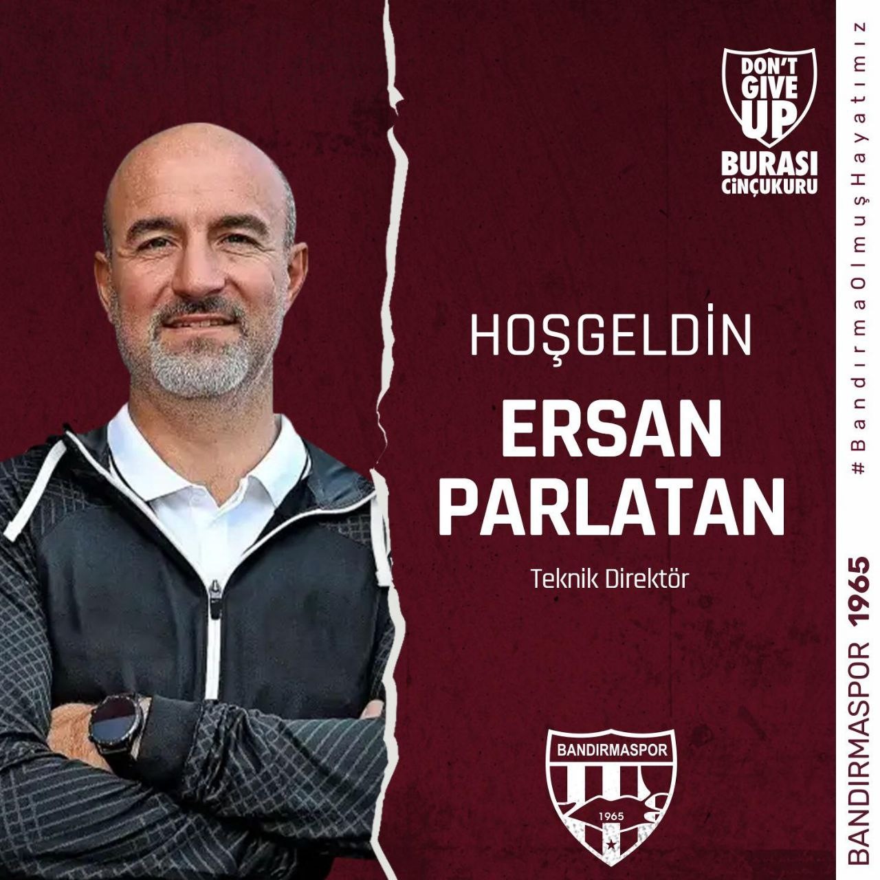 BANDIRMASPOR’DA YENİ TEKNİK DİREKTÖR ERSAN PARLATAN OLDU