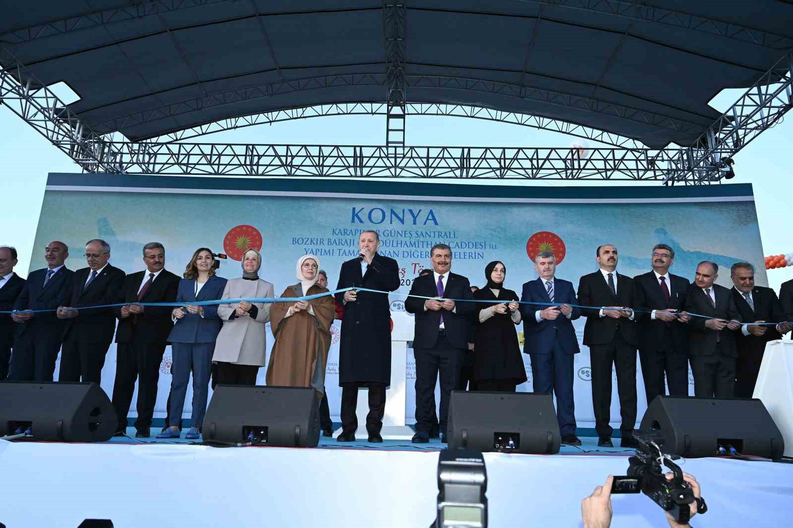 CUMHURBAŞKANI RECEP TAYYİP ERDOĞAN, KONYA MİTİNGİNDE BÜYÜKŞEHİR BELEDİYESİNE AİT 1