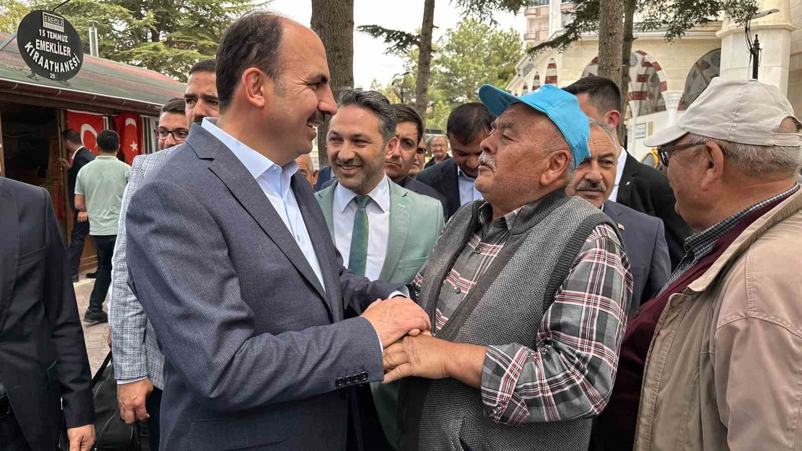 KONYA BÜYÜKŞEHİR BELEDİYE BAŞKANI UĞUR İBRAHİM ALTAY, EREĞLİ’DE ESNAFLA VE