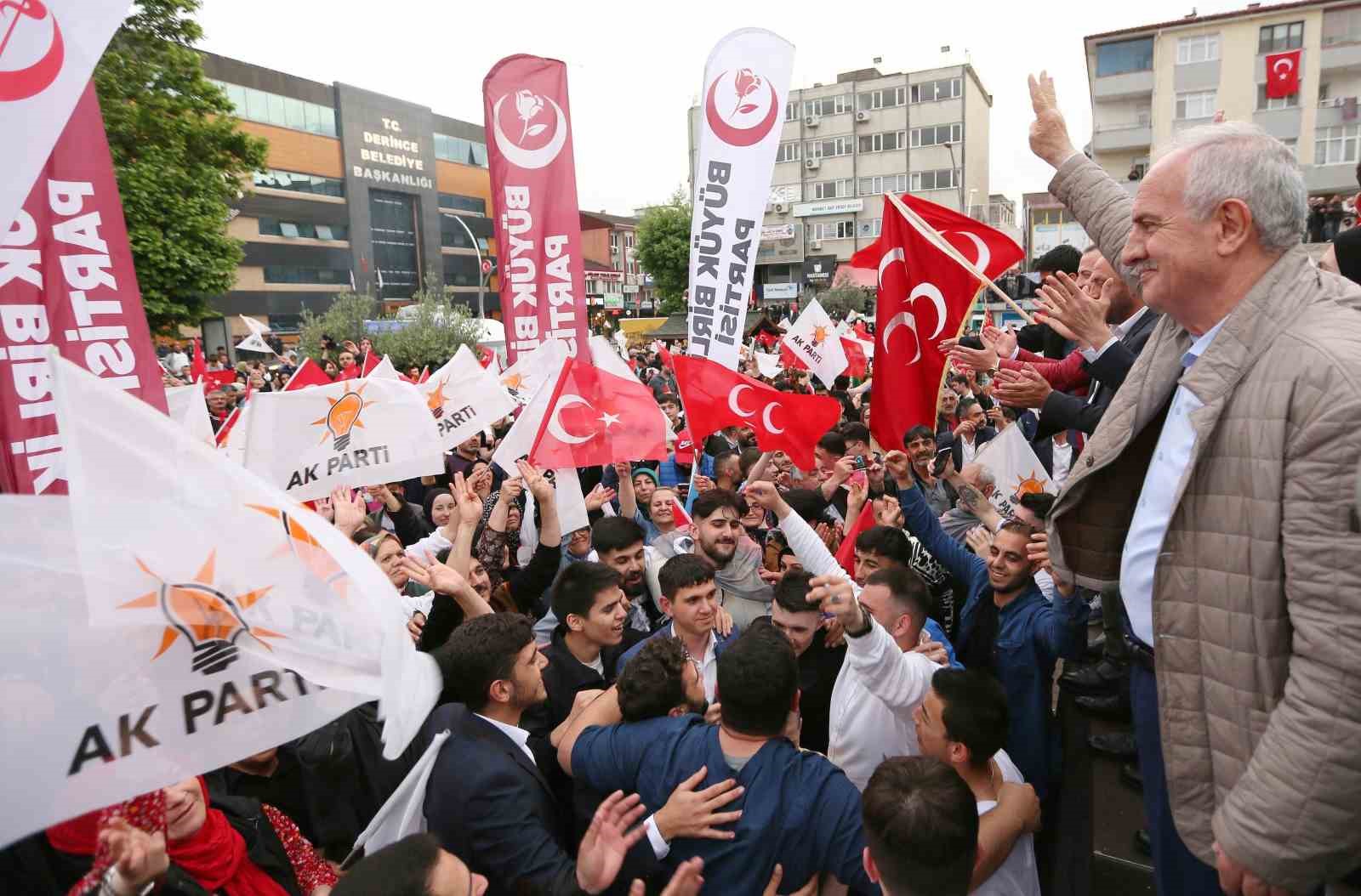 DERİNCE BELEDİYE BAŞKANI ZEKİ AYGÜN, CUMHURBAŞKANLIĞI SEÇİMLERİNİN ARDINDAN DESTEKLERİNDEN DOLAYI