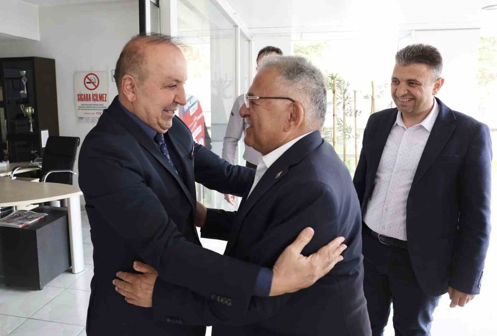 KAYSERİ BÜYÜKŞEHİR BELEDİYE BAŞKANI DR. MEMDUH BÜYÜKKILIÇ, PINARBAŞI BELEDİYE BAŞKANI
