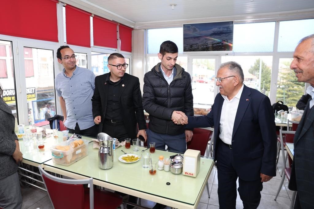 KAYSERİ BÜYÜKŞEHİR BELEDİYE BAŞKANI DR. MEMDUH BÜYÜKKILIÇ, İLÇE ZİYARETLERİ ÇERÇEVESİNDE