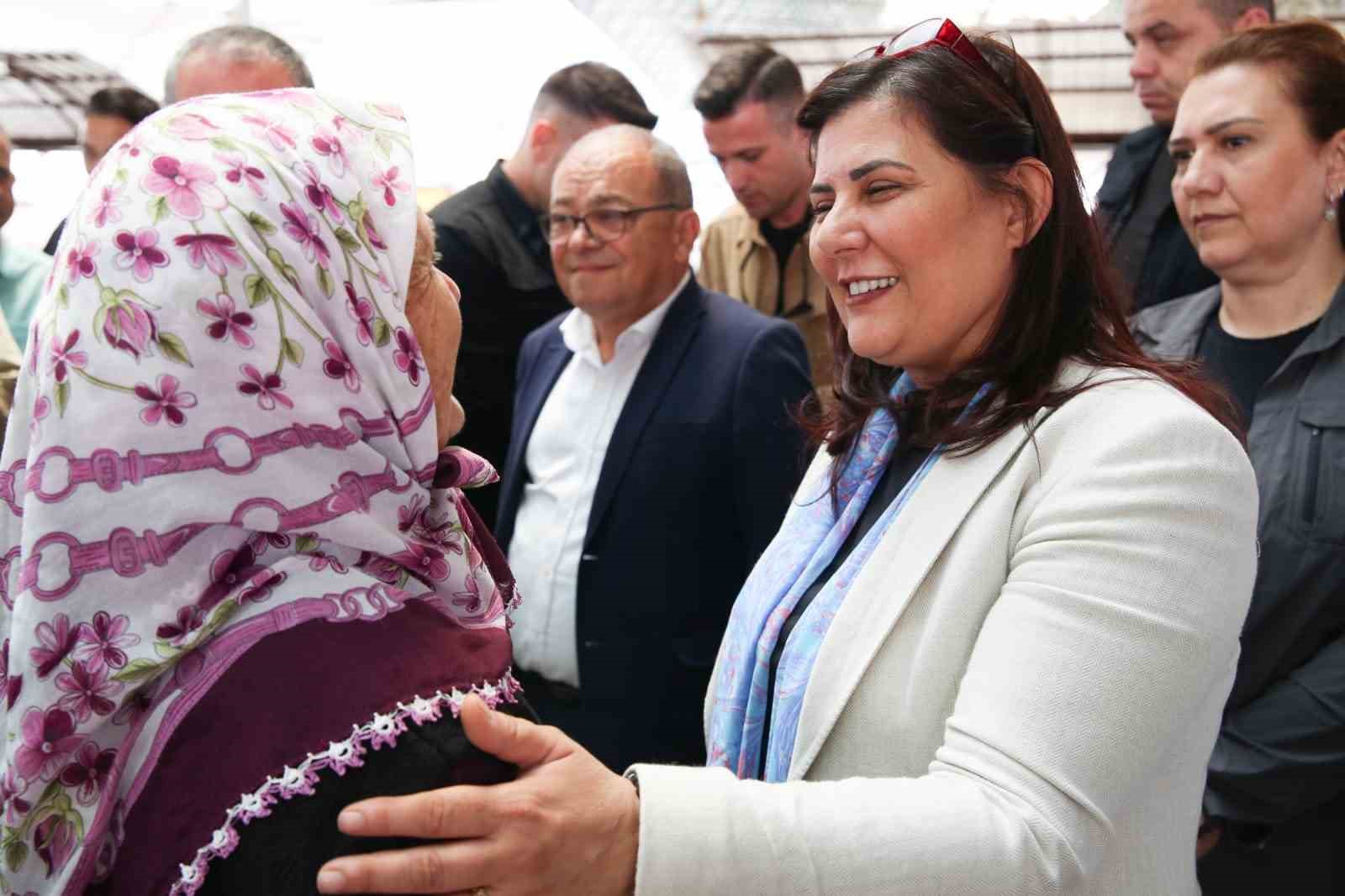 BAŞKAN ÇERÇİOĞLU, SULTANHİSAR PAZARI’NI ZİYARET ETTİ