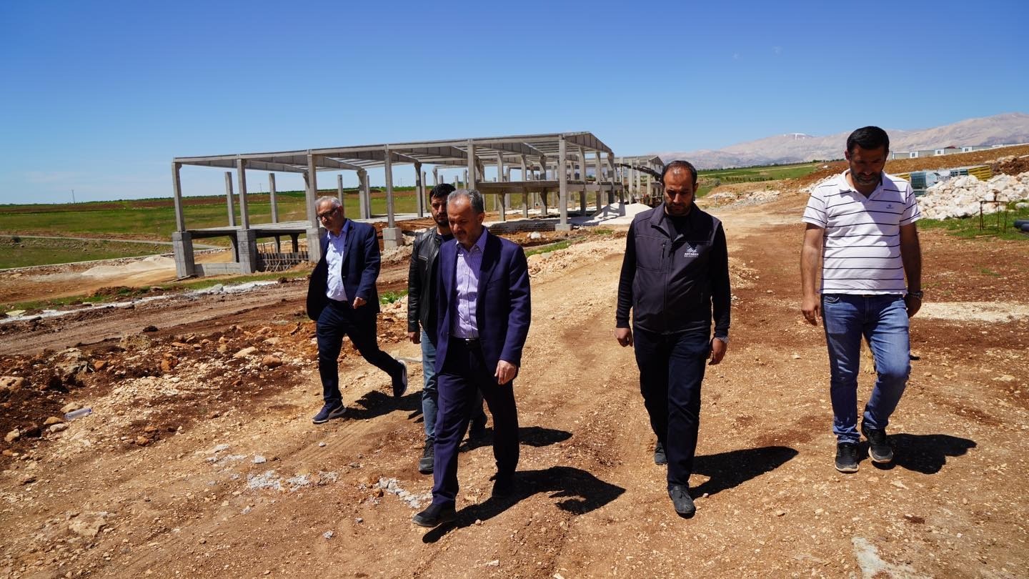 ADIYAMAN ORGANİZE SANAYİ BÖLGESİNDE YAPIMI DEVAM EDEN AYAKKABI KENT İNŞAAT