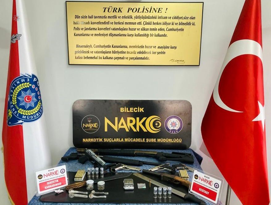 BİLECİK'TE DÜZENLENEN UYUŞTURUCU OPERASYONUNDA 2 KİŞİ TUTUKLANDI