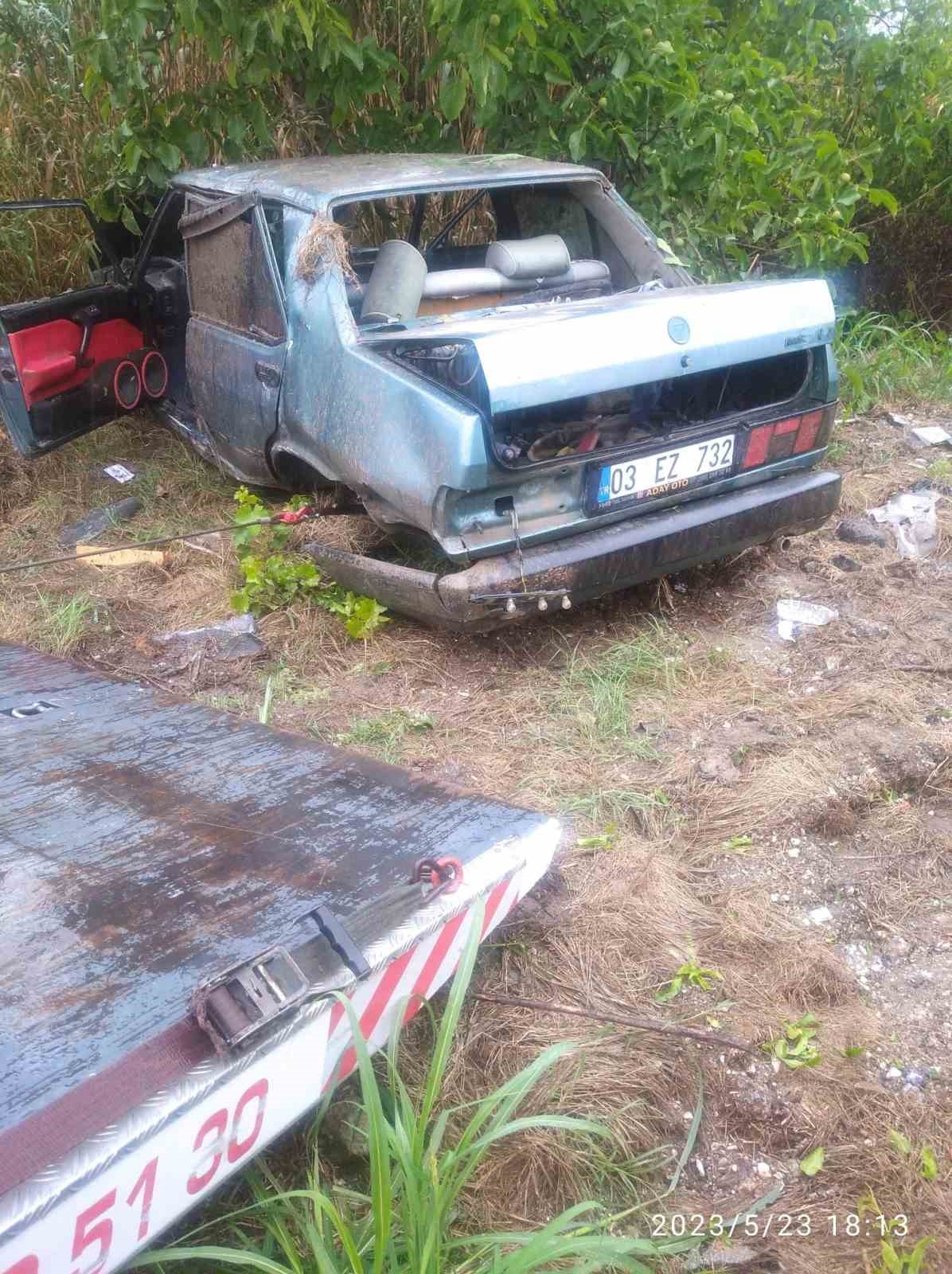 BUHARKENT’TE TRAFİK KAZASI: 2 YARALI