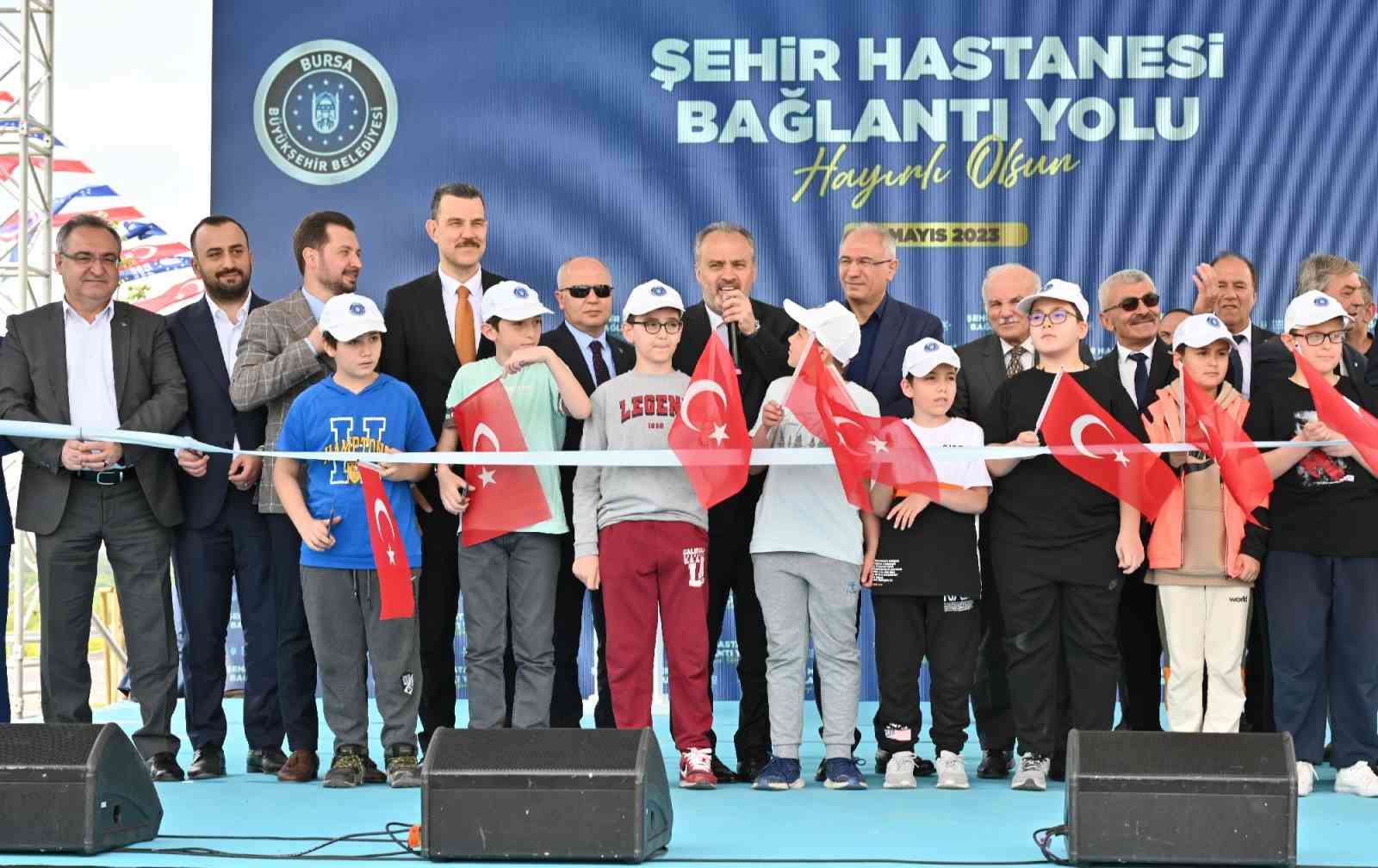 ŞEHİR HASTANESİ YOLU TÖRENLE AÇILDI