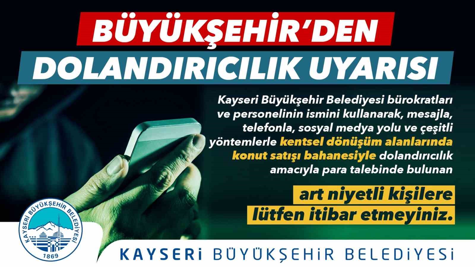 KAYSERİ BÜYÜKŞEHİR BELEDİYESİ TARAFINDAN BELEDİYE BÜROKRATLARI VE PERSONEL İSİMLERİNİN KULLANILARAK