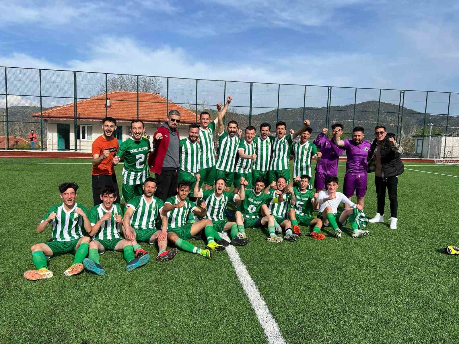 DENİZLİ 2. AMATÖR LİGİ D GRUBU TAKIMLARINDAN ÇAMELİ BELEDİYESPOR, LİDER