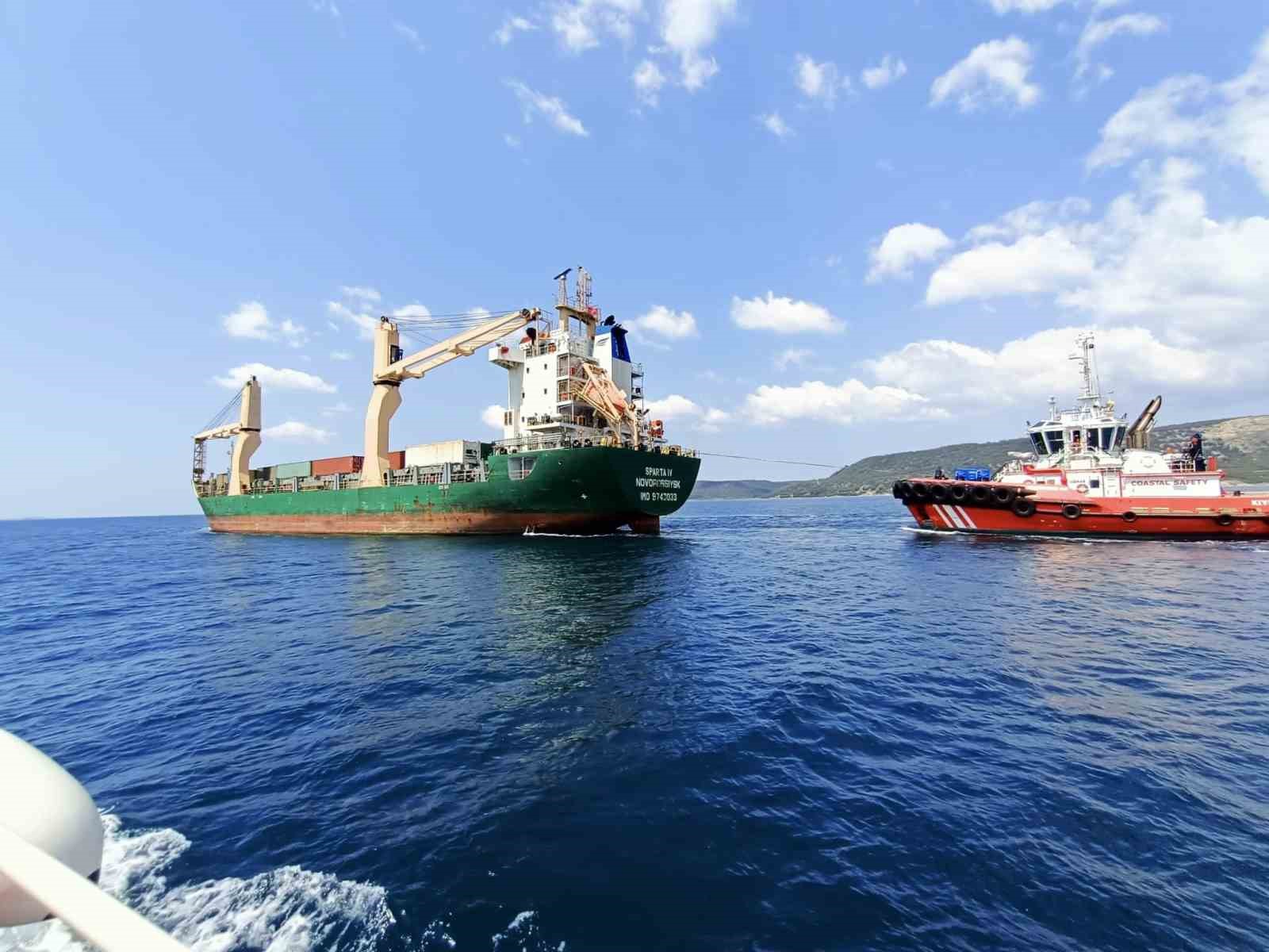 ÇANAKKALE BOĞAZI’NDAN GEÇEN 122 METRE UZUNLUĞUNDAKİ ‘SPARTA IV’ İSİMLİ GENEL