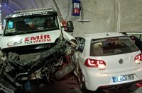 ÇANAKKALE'NİN AYVACIK İLÇESİNİN KÜÇÜKKUYU TÜNELLERİNDE DÜN GECE MEYDANA GELEN TRAFİK