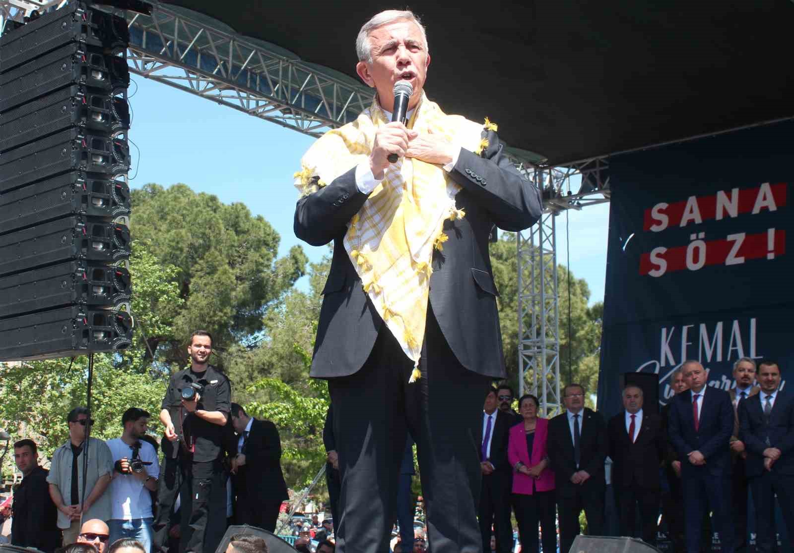 ANKARA BÜYÜKŞEHİR BELEDİYE BAŞKANI MANSUR YAVAŞ, MANİSA’NIN ALAŞEHİR İLÇESİNDE DÜZENLENEN