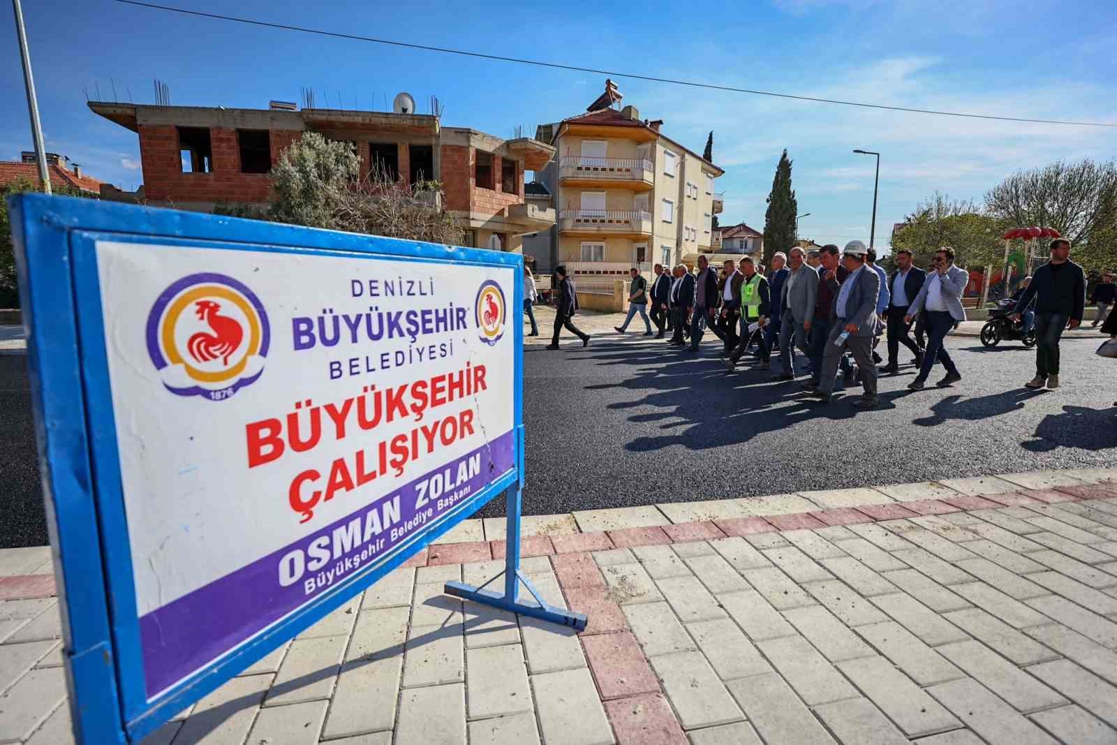 ÇİVRİL İLÇESİNDE HAYATA GEÇİRDİKLERİ ÜSTYAPI YATIRIMLARINI SÜRDÜREN DENİZLİ BÜYÜKŞEHİR BELEDİYESİ,