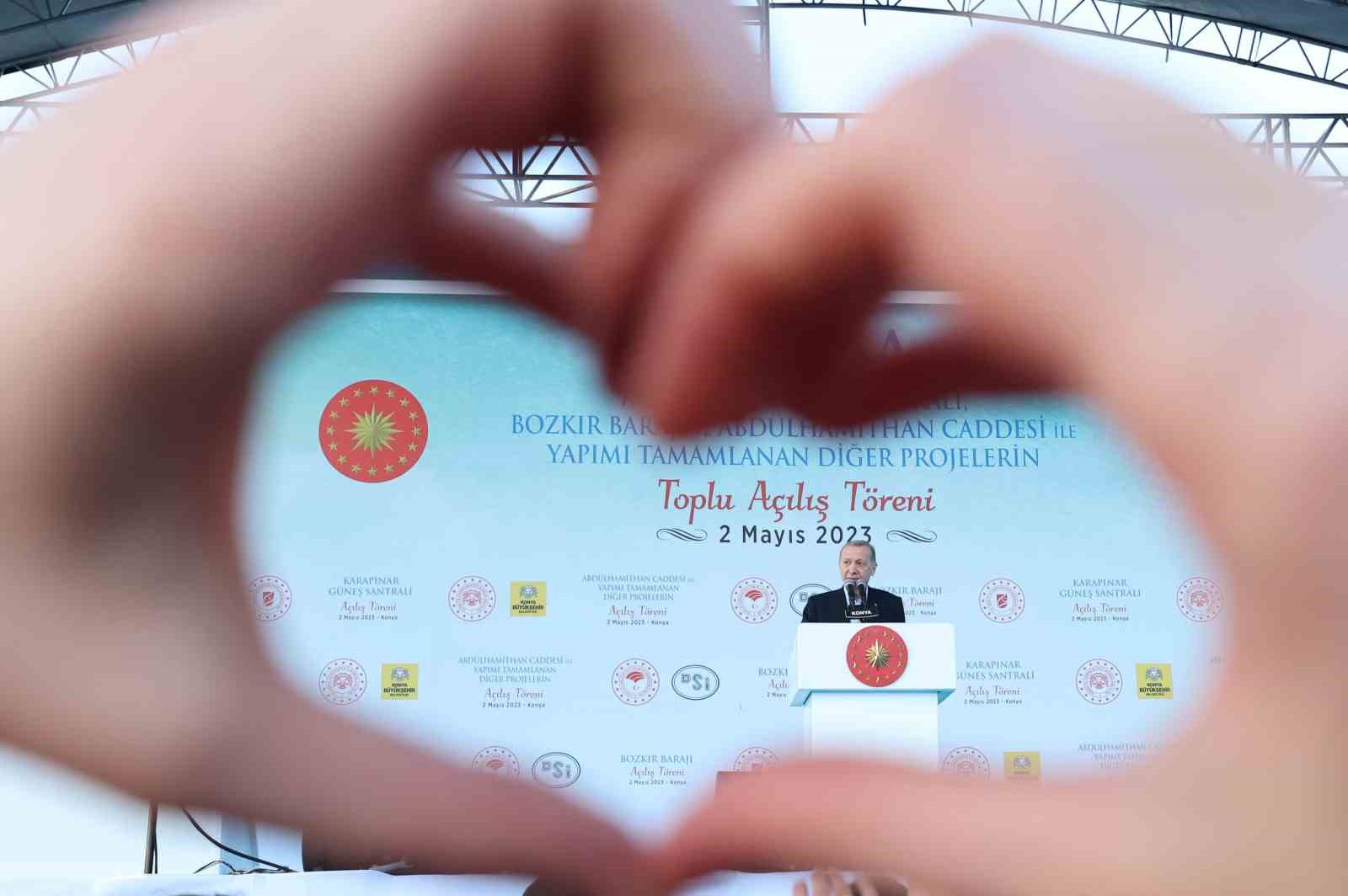 CUMHURBAŞKANI RECEP TAYYİP ERDOĞAN, KONYA'NIN KARAPINAR İLÇESİNDE YAPILAN AVRUPA'NIN VE