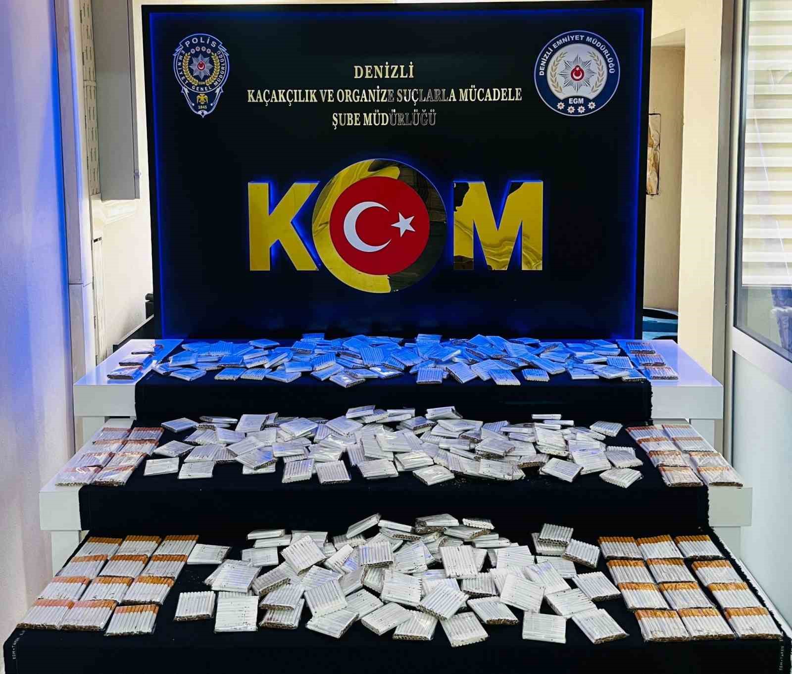 DENİZLİ’DE KAÇAKÇILIK YAPANLARA YÖNELİK BAŞLATILAN ÇALIŞMALAR ÇERÇEVESİNDE, YAKALANAN 3 ŞÜPHELİDEN