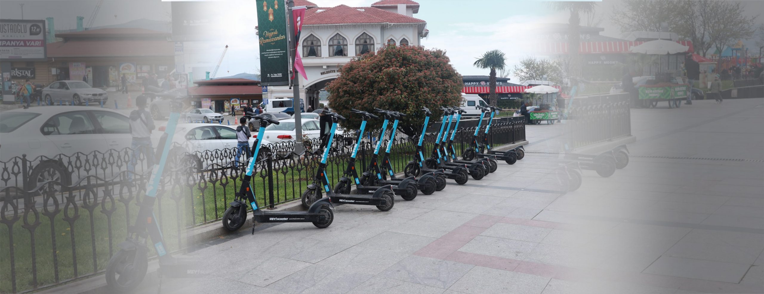 Bandırma’da hizmete sunulan scooter uygulaması sadece gençler tarafından ilgi görüyor.