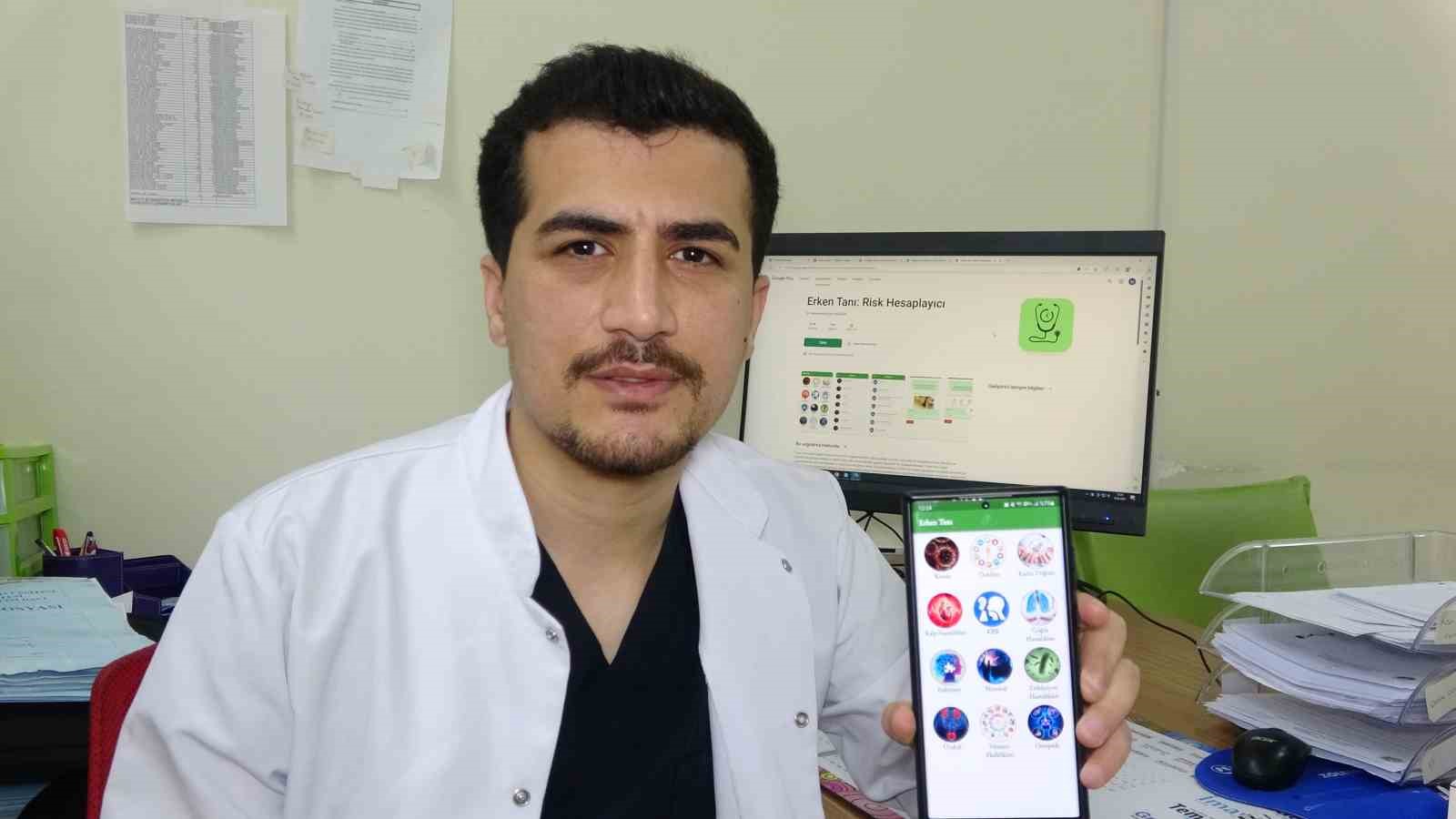 MUHAMMED ŞAH DOĞAN, ÖĞRENCİLİK YILLARINDA GELİŞTİRMEYE BAŞLADIĞI 'ERKEN TANI' UYGULAMASINI