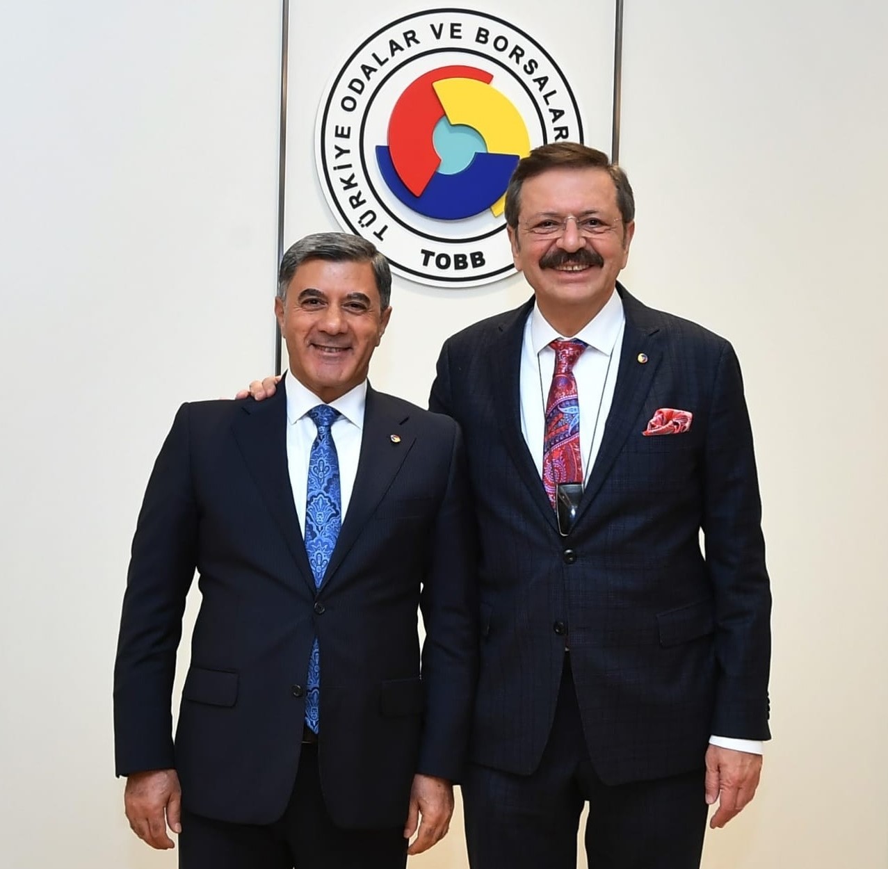 DİYARBAKIR TİCARET BORSASI BAŞKANI ENGİN YEŞİL VE TOBB BAŞKANI RİFAT