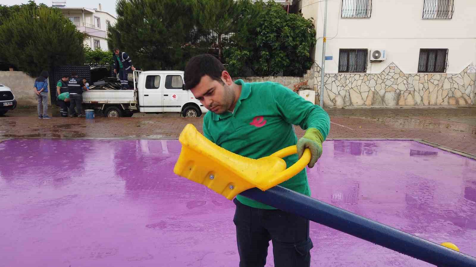 EFELER BELEDİYESİ PARK VE BAHÇELER MÜDÜRLÜĞÜ EKİPLERİ, OVAEYMİR MAHALLESİ’NDEKİ ALİ