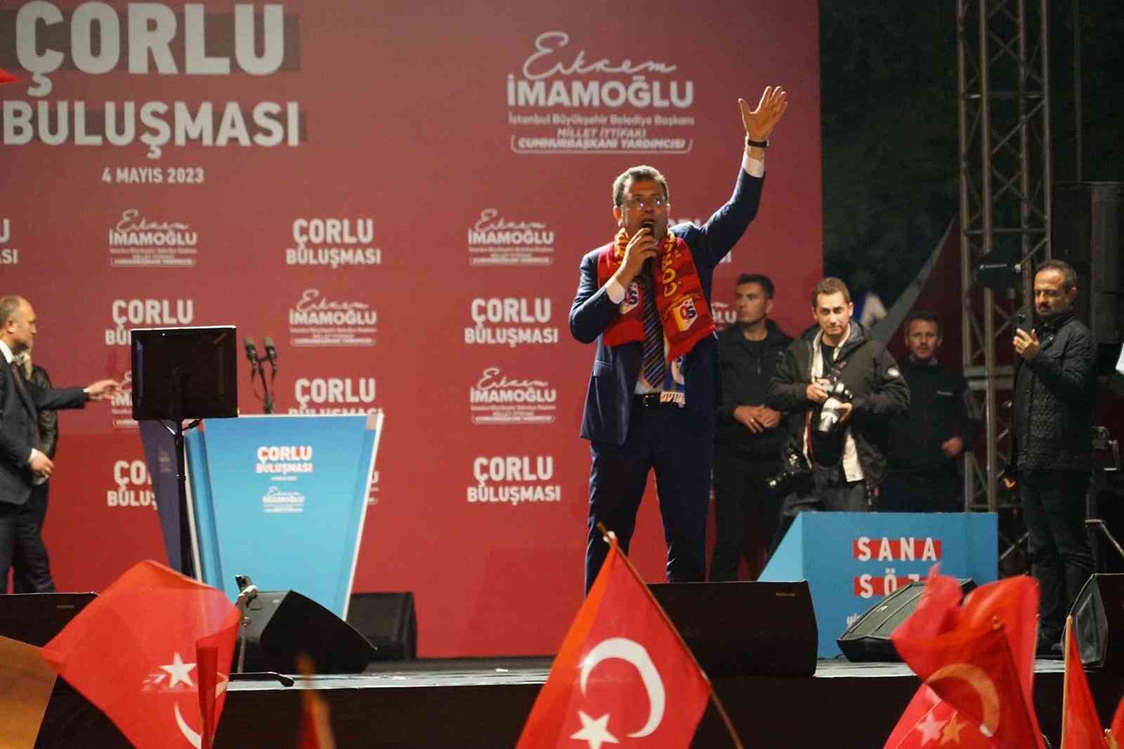 İSTANBUL BÜYÜKŞEHİR BELEDİYE BAŞKANI VE CUMHURBAŞKANI YARDIMCISI ADAYI EKREM İMAMOĞLU