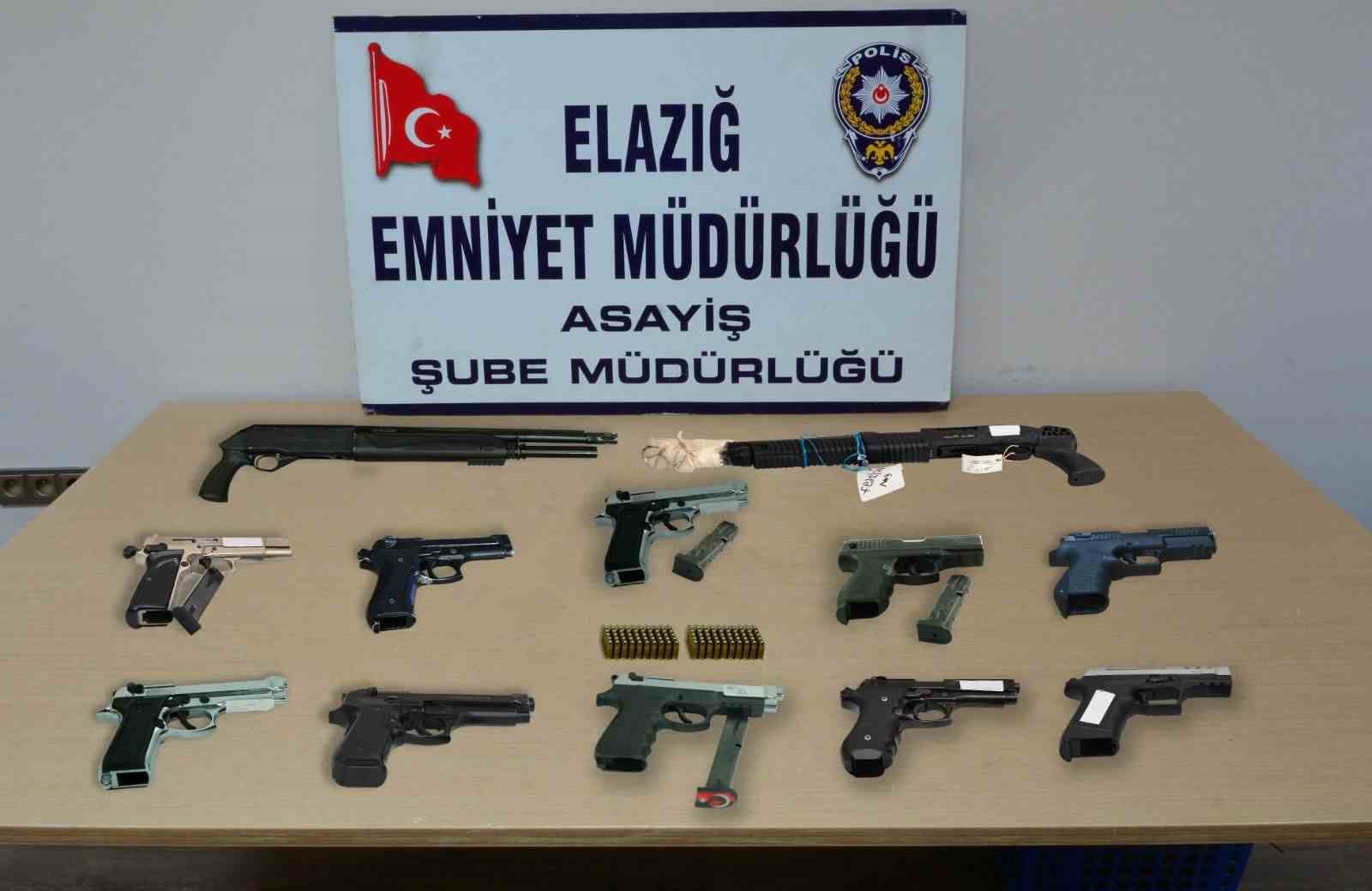 ELAZIĞ’DA SON BİR HAFTA İÇERİSİNDE DÜZENLENEN OPERASYONLARDA ASAYİŞ OLAYLARININ ŞÜPHELİSİ